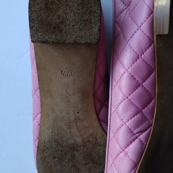 Manolo Blahnik Giungla , quilted pink ballet flats, 37.5, - Picture 8 of 12